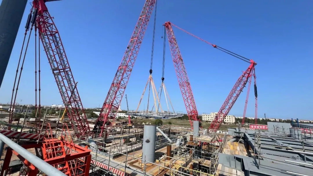 洛克石油潿洲10-3油田西區(qū)井口平臺陸上建造取得階段性成果